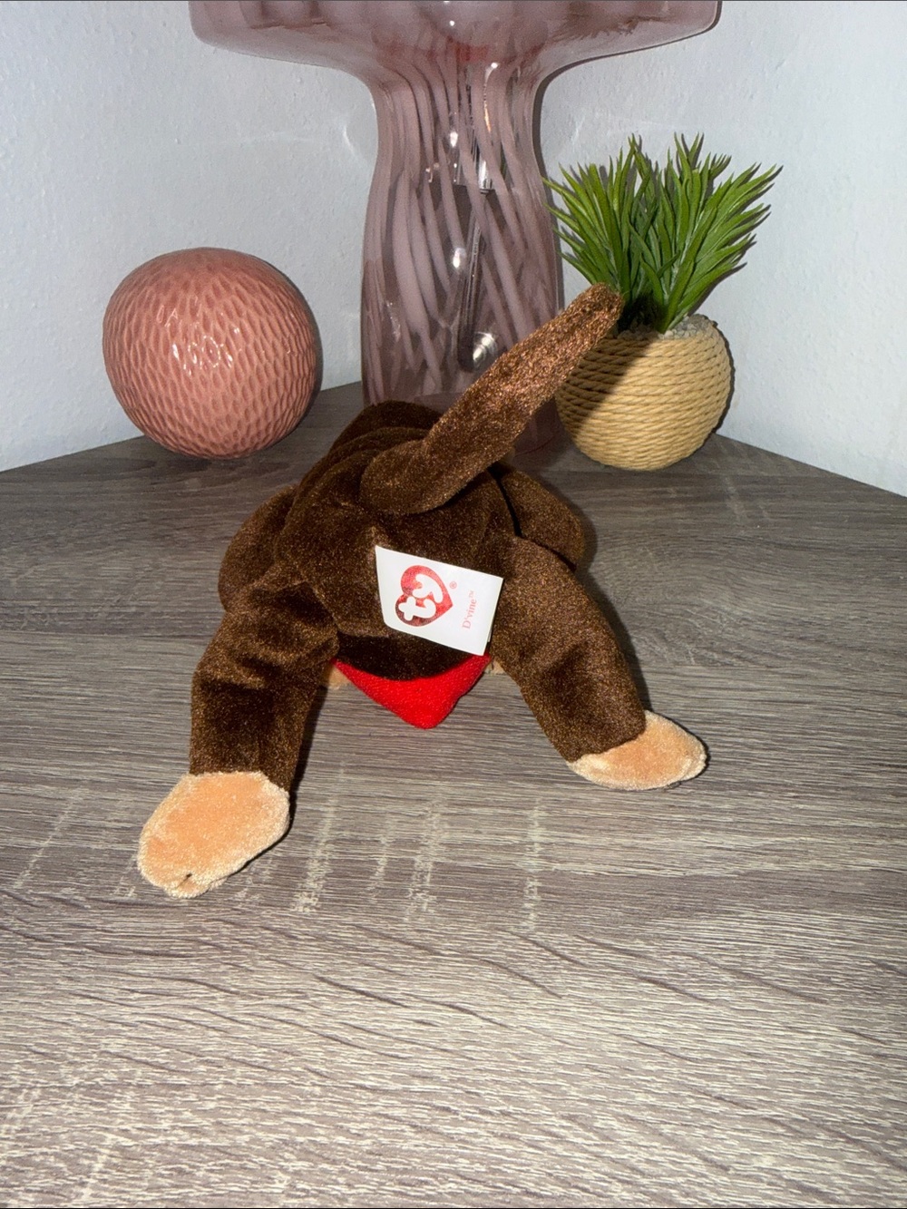 Ty Beanie Babies- D'vine the Monkey With Tags - Picture 5 of 7